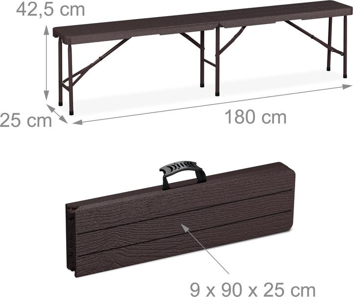 Produktbild Relaxdays 3-tlg. Bierzeltgarnitur (180 cm)