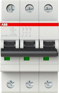 Actual product image ABB S203-Z25 Automatic circuit breaker 25A per M compact 3-pole