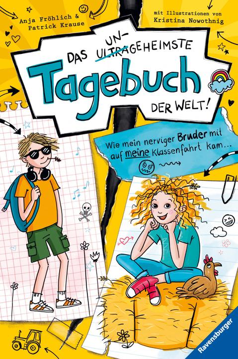Productafbeelding Ravensburger Das ungeheimste Tagebuch der Welt! Band 3: Wie mein nerviger Bruder mit auf meine Klassenfahrt ka... (Duits, Anja Fröhlich, Kristina Nowothnig, Patrick Krause, 2022)
