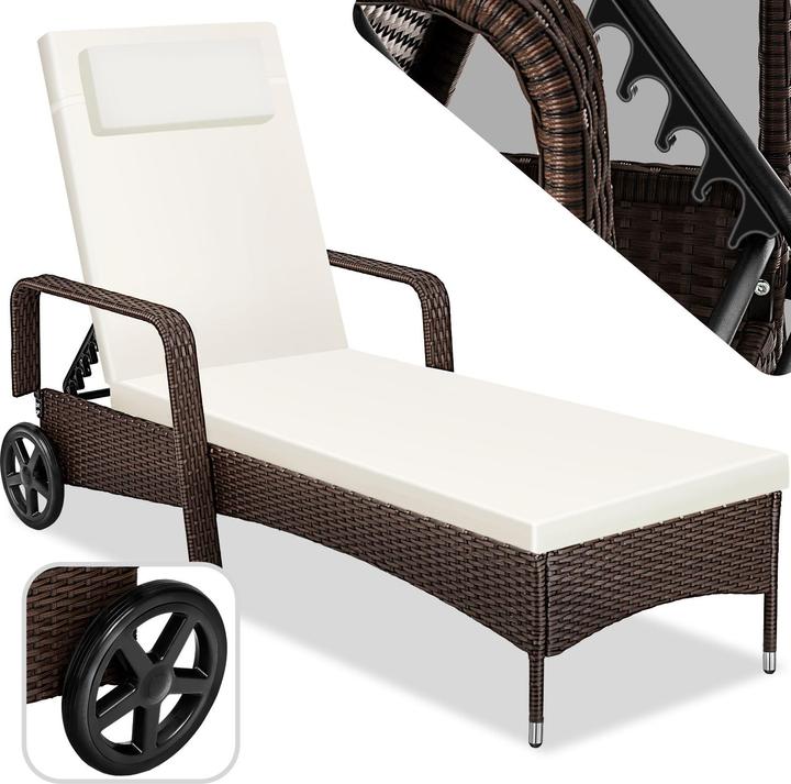 Actual product image tectake Sonnenliege (200 cm)