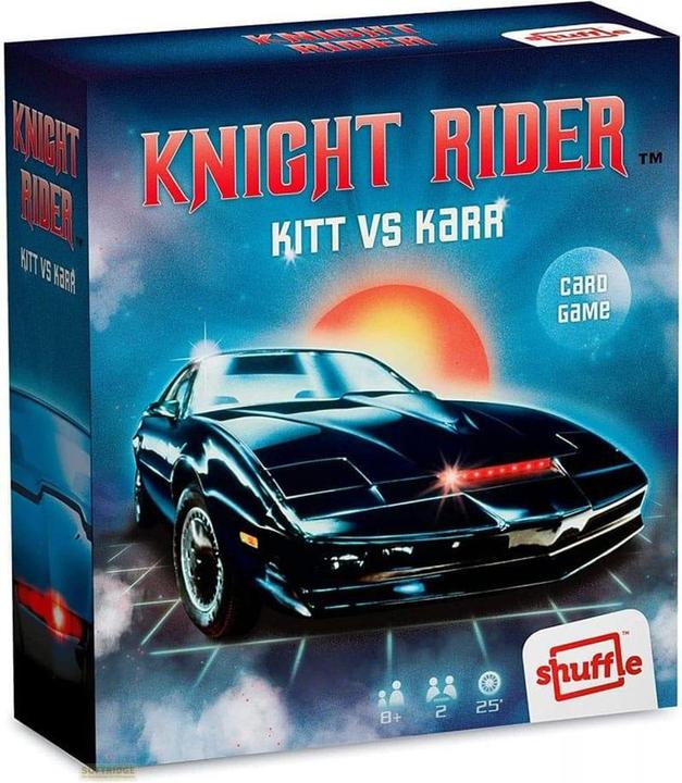 Produktbild Cartamundi Knight Rider Kartenspiel Kitt vs. Karr Retro