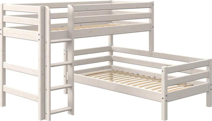 Actual product image Flexa Medium height combi bed Classic with straight ladder (90 x 200 cm)