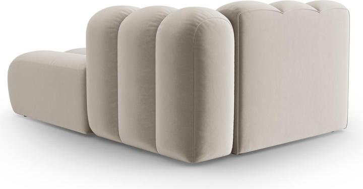 Actual product image Micadoni Velvet Chaise Longue Right, "Lupine", 2 Seats, 117x177x70Made in Europe (Chaise longue)