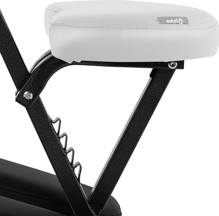 Produktbild Physa Massagestuhl Tattoostuhl Kosmetikstuhl klappbar Weiss Massageliege Massagebank