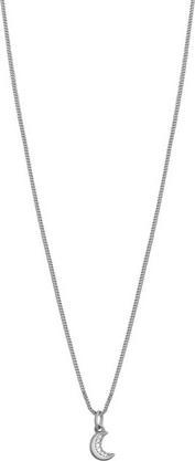 Actual product image Rosato - Silver necklace Moon with zircons Allegra RZAL029 (chain. pendant)