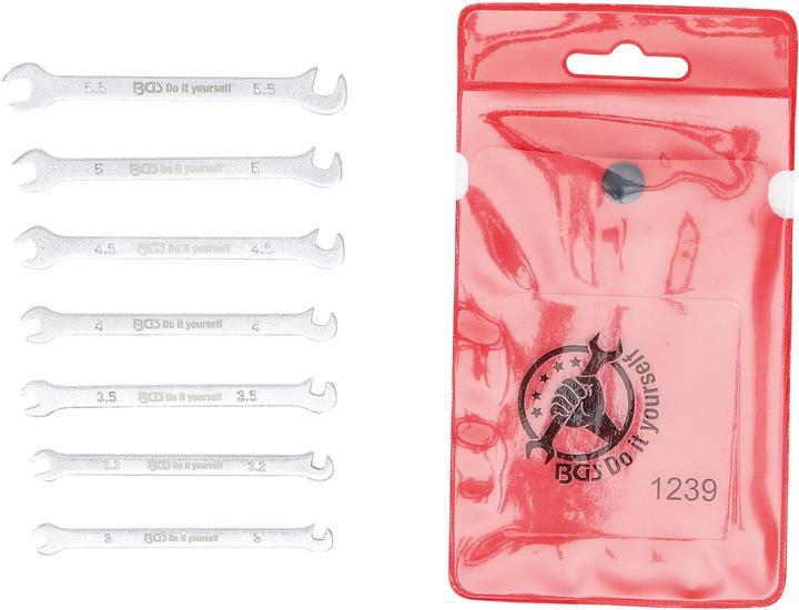Image du produit BGS Jeu de clés à fourche double (5,5 mm, 3 mm)