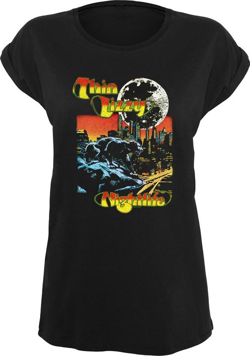 Image du produit Merchcode Ladies Thin Lizzy - TL Nightlife Basic T-shirt - 181513 (M)
