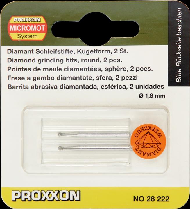Productafbeelding Proxxon Diamant slijpstiftkogel 1,8 mm