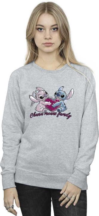 Produktbild Disney Lilo And Stitch Ohana Heart With Angel Sweatshirt (XXL)