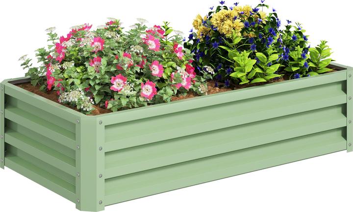 Produktbild Outsunny Hochbeet Verzinkter Stahl Grün
