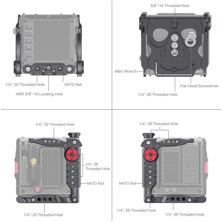 Actual product image SmallRig Cage RED KOMODO Advanced Kit (Various video accessories)