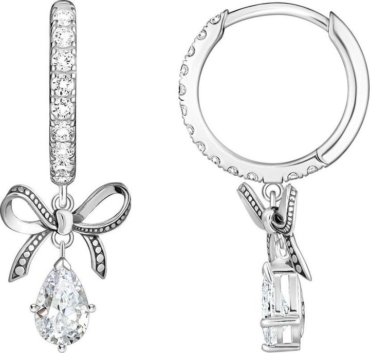 Thomas Sabo Creolen mit Schleifen-Anhänger (Geschwärzt, 925 Sterlingsilber)
