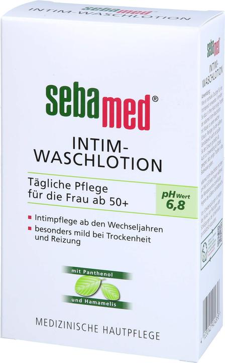 Actual product image Sebamed Intimate washing lotion daily care for women over 50+, 200 ml liquid soap (200 ml, Intimate washing lotion)