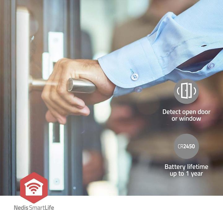 Produktbild Nedis SmartLife - Zigbee Smart-Tür/Fenster-Sensor - Zigbee-Gateway - Batteriebetrieben - Integ