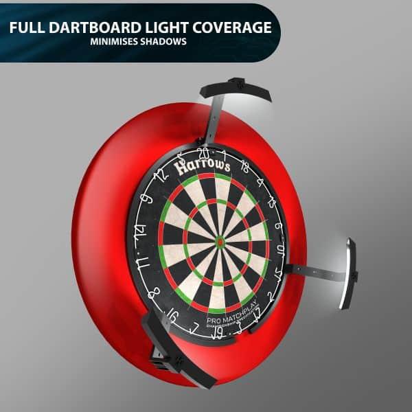 Actual product image Harrows Trilight dartboard lighting