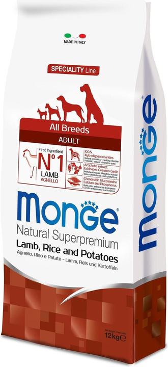Produktbild Monge Speciality Line All Breeds Adult Lamm, Reis und Kartoffeln (Adult, 1 Stk., 12000 g)