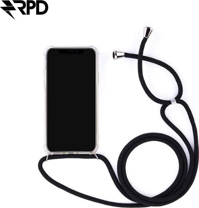 Produktbild RPD iPhone 16 Pro - Handykette / Necklace – Transparent mit praktischem schwarzem Band