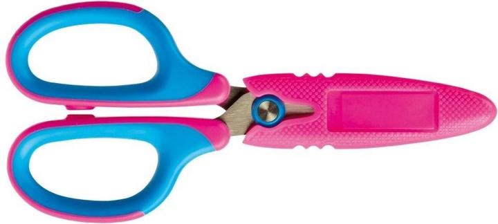 Actual product image Tetis Blaue und rosa Schulschere GN265-NR