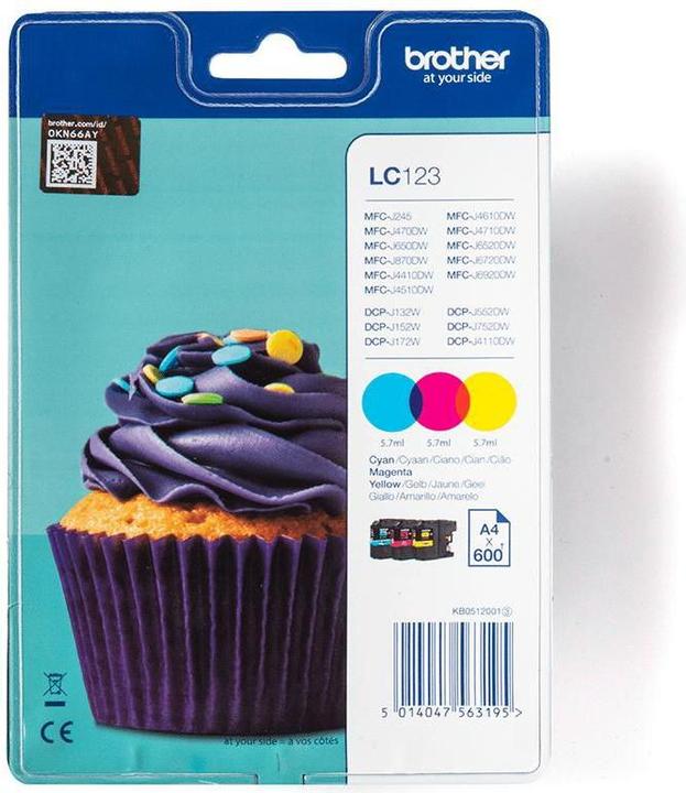 Produktbild Brother LC-123 Rainbow Pack (M, Y, C)