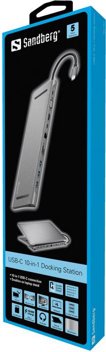 Immagine prodotto Sandberg 10-in-1 (USB-C, 10 Porti)