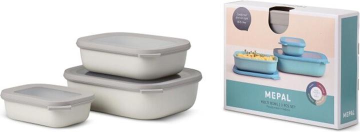 Actual product image Rosti Mepal Mepal - Cirqula Low Rect Bowl Set - Nordic White (14598) (3.50 l)