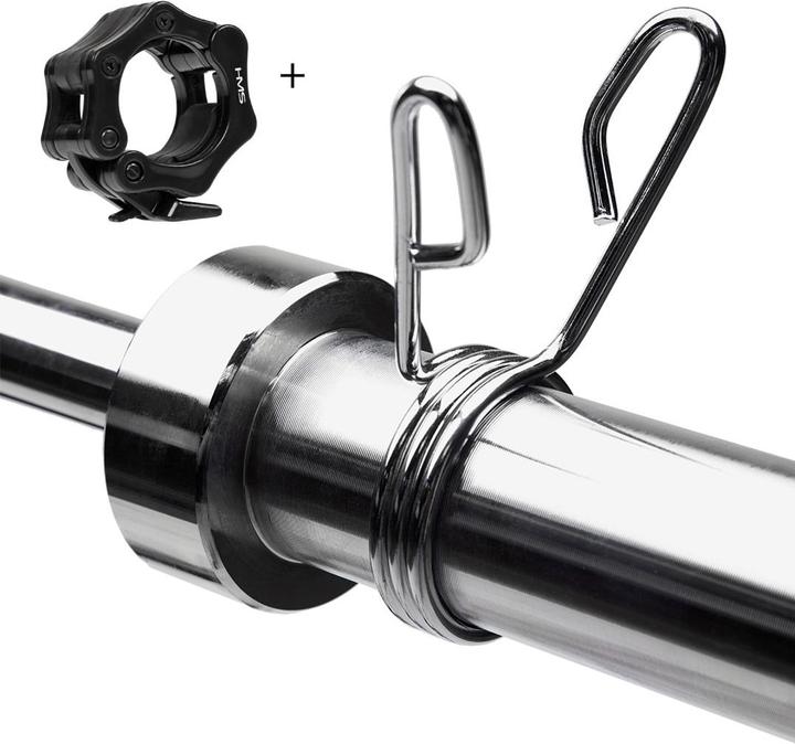 Actual product image HMS Premium Curved Olympic barbell GOL200 200kg (2 x 0.75 kg)
