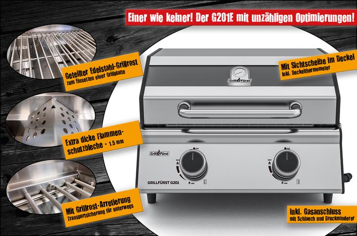 Actual product image Grillfürst G201E Portable v2 (4.40 kW)
