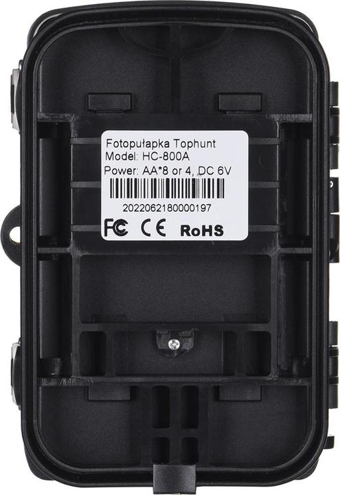 Produktbild Tophunt FOTOPUŁAPKA KAMERA LEŚNA HC800A 1080p 16MPX 42xIR LED BLACK
