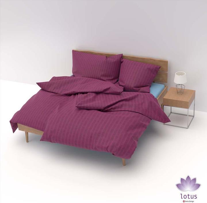 Immagine prodotto Lotus Bettwaren Biancheria da letto in raso Seersucker uni (Copripiumino, 200 x 210 cm)