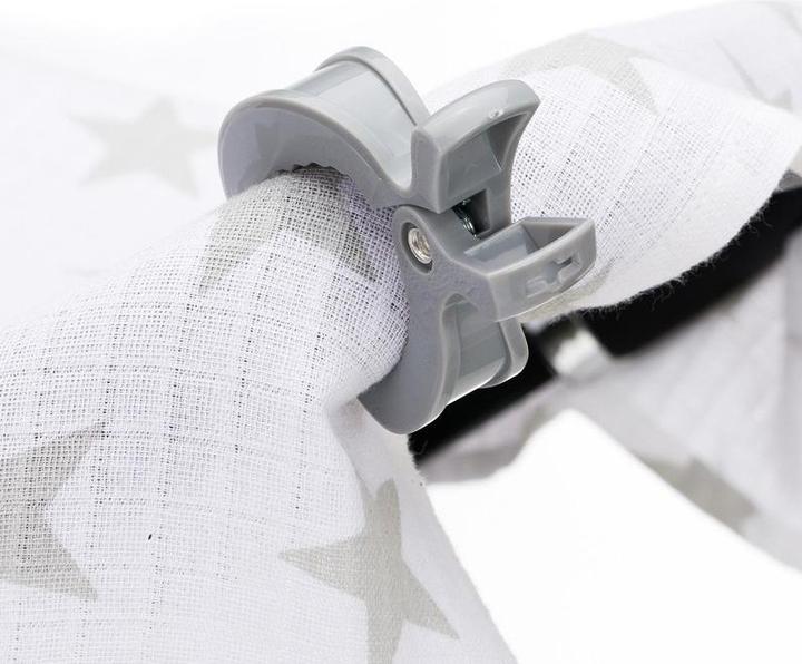 Actual product image ASMI Swaddle clips, pram clips 2 pieces white