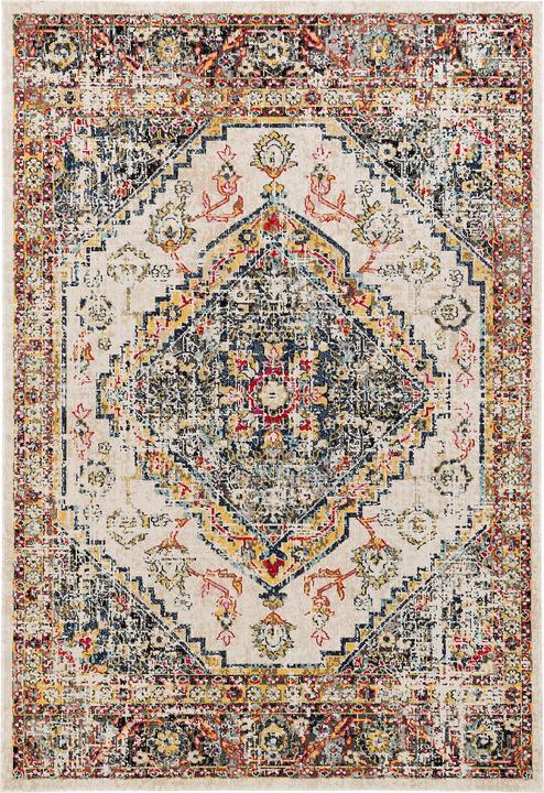 Actual product image Pergamon Kurzflor Designer Teppich Modern Vintage Orient Muster (160 x 230 cm)