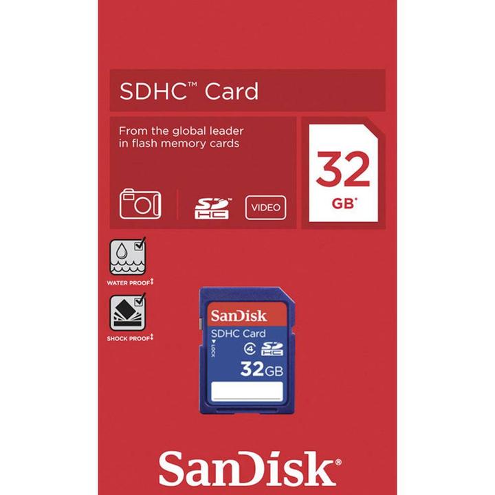 Actual product image SanDisk Standard Memory Card (32 GB, SD, SDHC, U1, UHS-I)