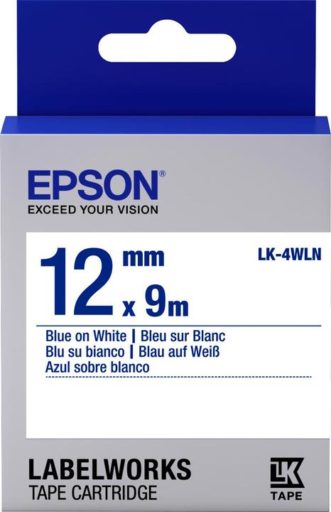 Epson Etikettenkassette Lk-4wln (1.20 cm, Blau)