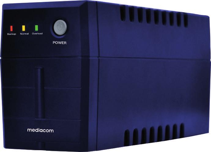 Actual product image Mediacom Xpower 800 A interactive line 800 VA 480 W 2 socket(s) AC (800 VA, 480 W, Line-interactive UPS)