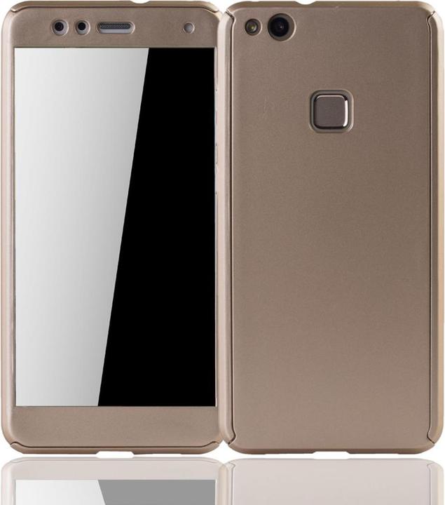 Actual product image König Design Case Mobile Protection for Huawei P10 Lite Full Case Cover Screen Protector Bumper Gold (Huawei P10 Lite)