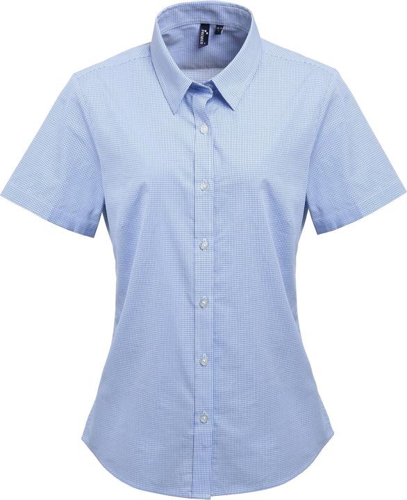 Actual product image Premier Micro check short sleeve blouse (XS)