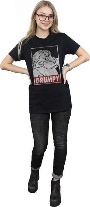 Immagine prodotto Snow White Maglietta Boyfriend in cotone da donna/ragazzo Grumpy Poster (XXL)