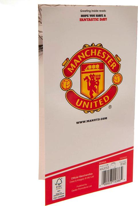Image du produit Manchester United FC Carte d'anniversaire No 1 Fan (1 pcs)