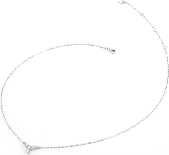 Actual product image Guess 16-18" JARDIN DROP & CRYS NK necklace (Silver 925, 41 cm)