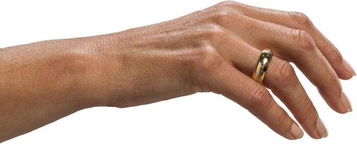 Image du produit Weta Workshop Le Seigneur des Anneaux bague tungstène Anneau Unique (plaqué or) Taille 13 (13, Or 750/18 K)
