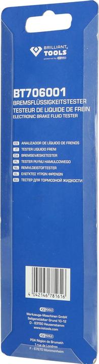 Actual product image Brilliant Tools Brake fluid tester