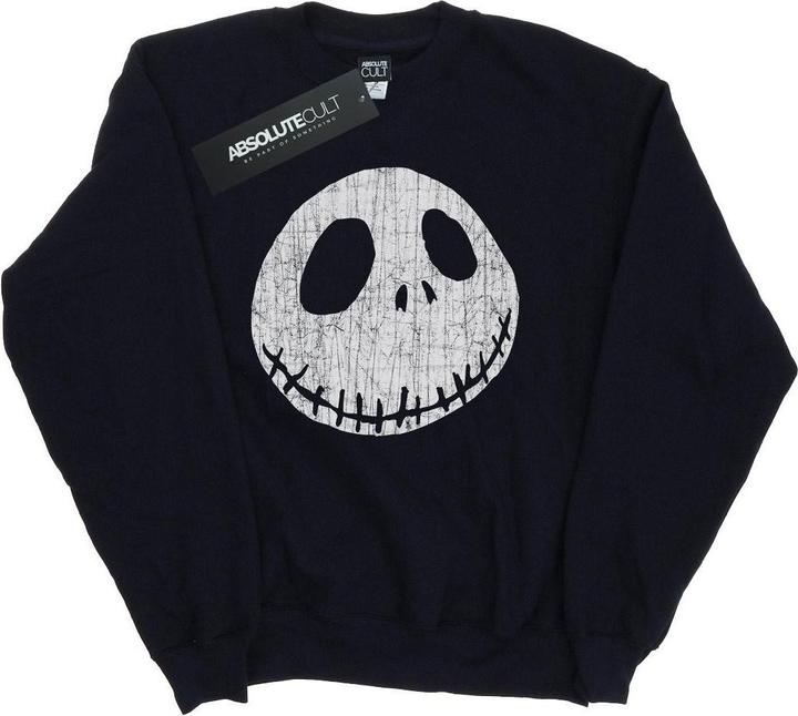 Disney Nightmare Before Christmas Jack Cracked Face Sweatshirt (XL)