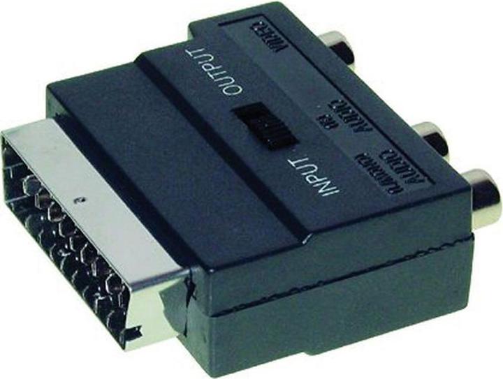 Productafbeelding Secomp Scart naar Composiet & S-Video Adapter (Scart, S-Video, 4 cm)