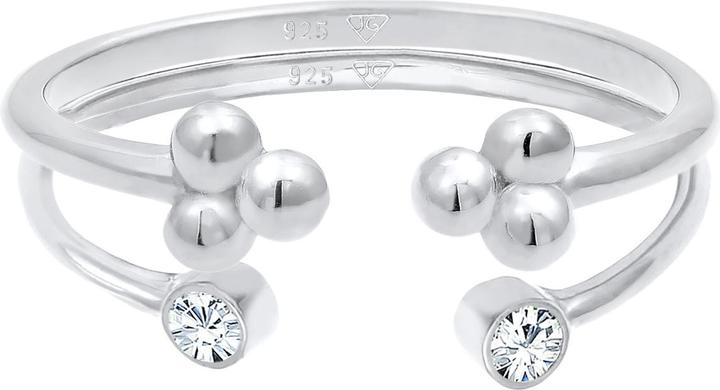 Image du produit Elli Bague en cristal, ensemble de bagues (54, Argent 925)
