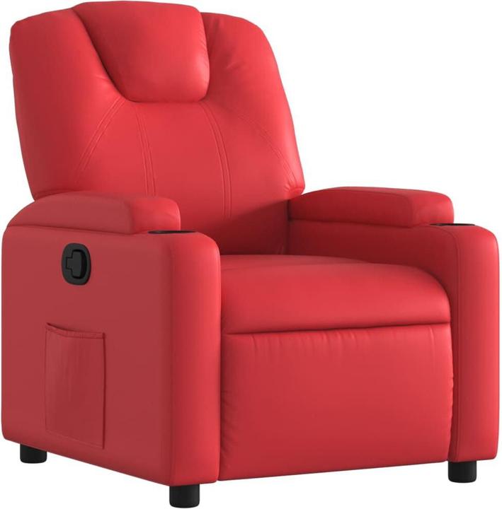 Immagine prodotto VidaXL Reclinabile in ecopelle rossa,Colore: Rosso,Materiale: Ecopelle
