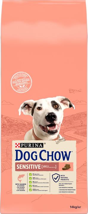 Purina DOG CHOW Sensitive With Salmon su lašiša 14kg (Adult, 1 pcs., 14000 g)