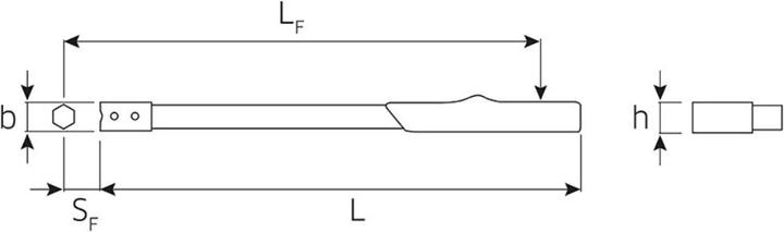 Produktbild Stahlwille Drehmomentschlüssel Serien MANOSKOP Grösse 10 20 - (100 Nm)