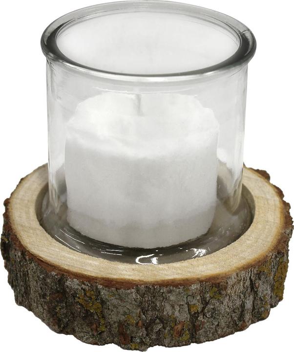 Produktbild Natura Punto Kerzenglas auf Holzsockel (13 x 13 cm)