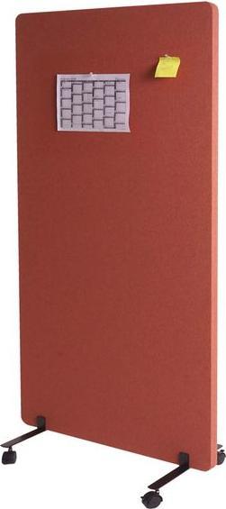 Actual product image Mendler Acoustic partition wall, office privacy screen room divider pin board, double-walled rollable (147 x 80 x 39 cm)