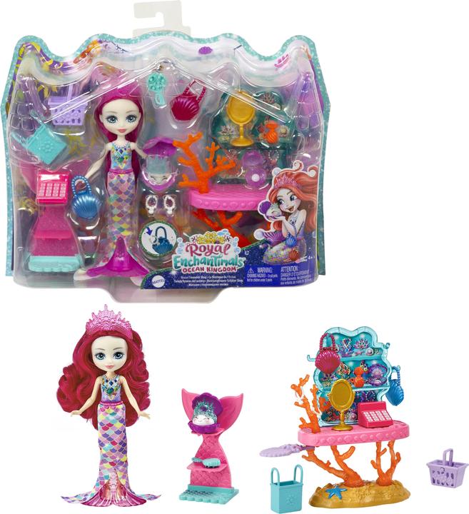 Produktbild Enchantimals Meerjungfrauen-Schätze Shop inkl. Milagra Mermaid Puppe